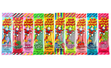 Sour power straws 24pk