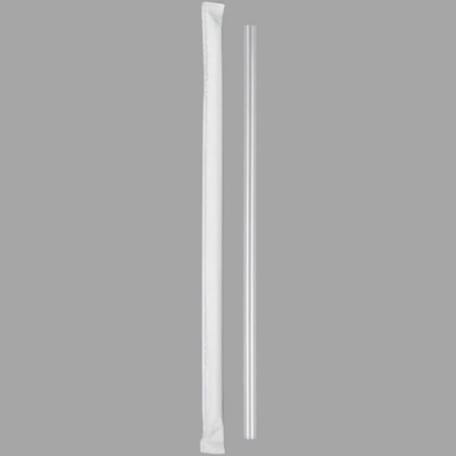 7.75” clear straw 12000pc (24x500)