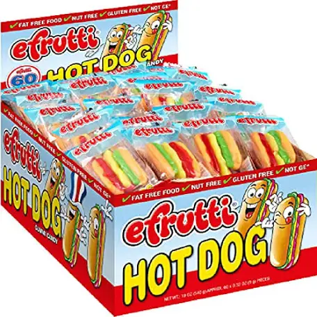 Efrutti hot dog gummy singles 