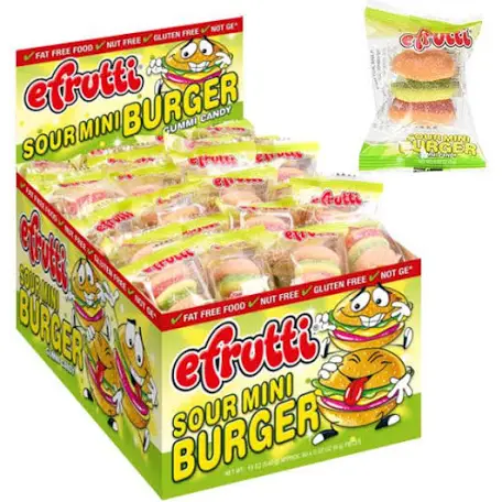 Efrutti gummy burger singles