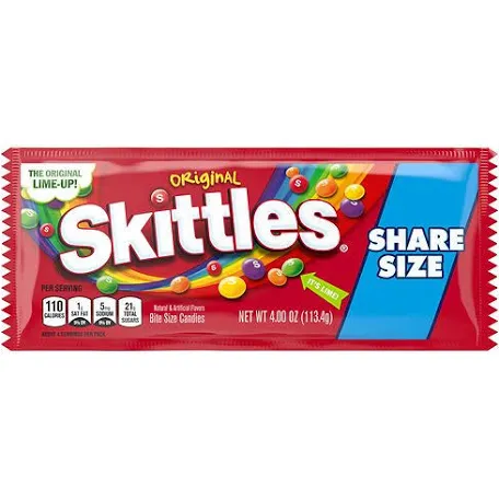 Skittle share size
