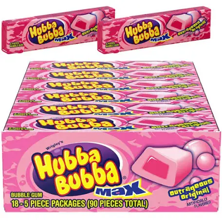 Hubba bubba bubblegum 18pk