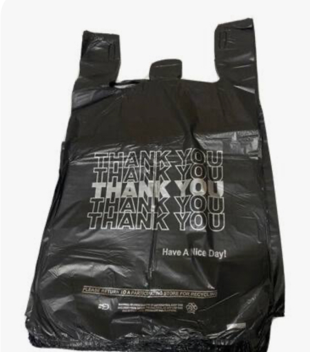Ty black tshirt bag 1kpc Lg 